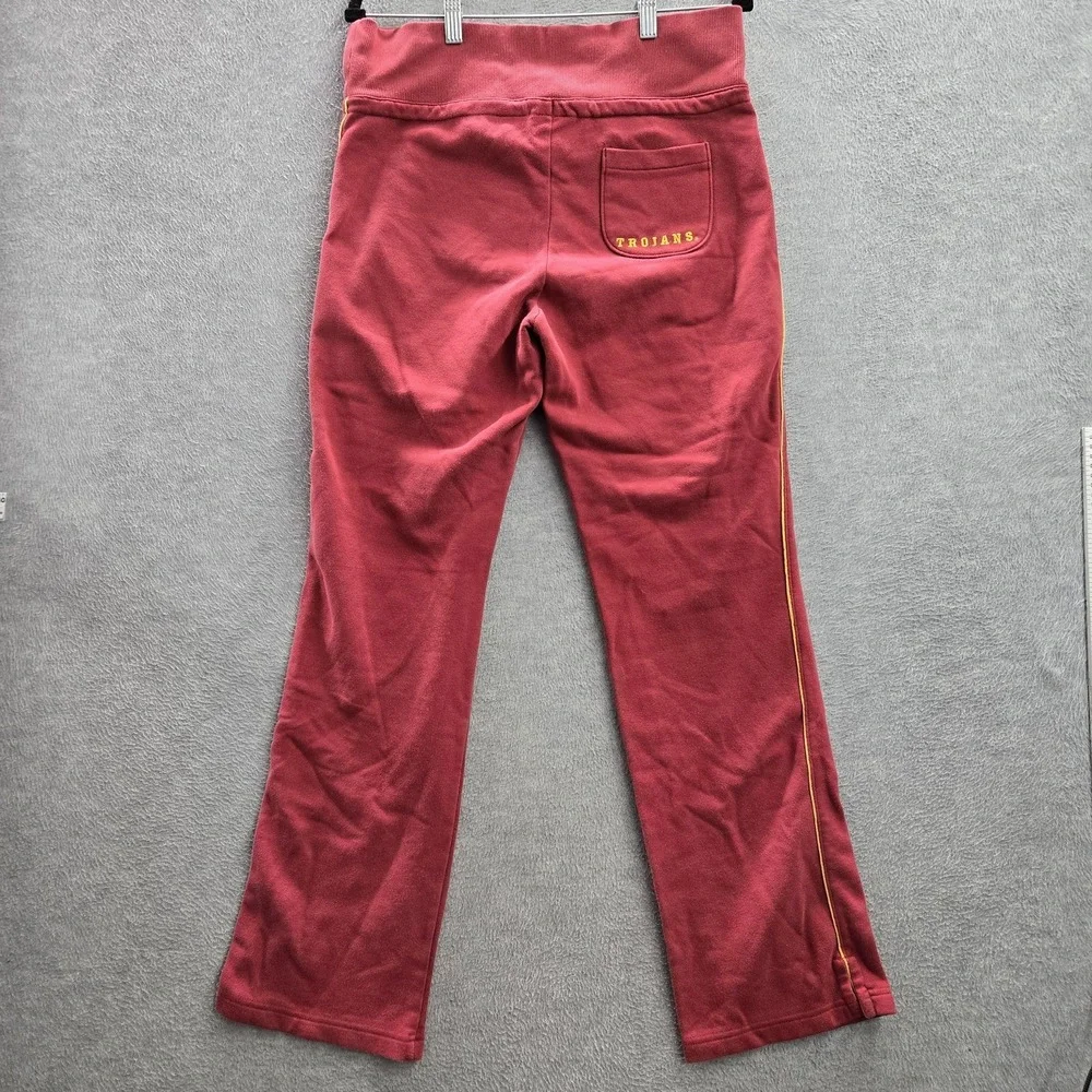 VINTAGE USC Trojans Women Activewear Pants M‎ Red Y2K Nike Swoosh Sweatpants